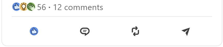 Professional LinkedIn post showcasing AI writing quality