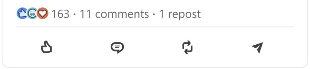 High LinkedIn reach metrics from AI-generated content